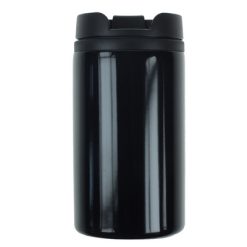Kubek termiczny 290 ml z nadrukiem Twojego logo, materiał: stal nierdzewna, stal, kolor: czarny Kubek termiczny 290 ml z nadrukiem Twojego logo, materiał: stal nierdzewna, stal, kolor: czarny
