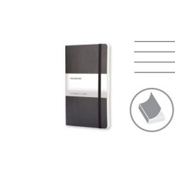 MOLESKINE Notatnik ok. A5 z nadrukiem Twojego logo, materiał: pu, papier, kolor: czarny