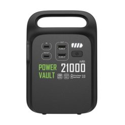 Power bank 21000 mAh Power Vault z nadrukiem Twojego logo, kolor: czarny