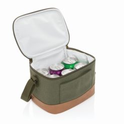 Torba termoizolacyjna AWARE™ z nadrukiem Twojego logo, materiał: peva, bawełna, kolor: zielony Torba termoizolacyjna AWARE™ z nadrukiem Twojego logo, materiał: peva, bawełna, kolor: zielony