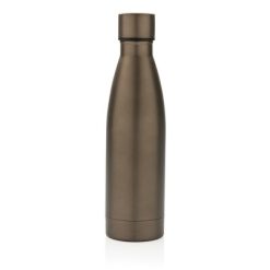 Butelka termiczna 500 ml, stal nierdzewna z recyklingu z nadrukiem Twojego logo, materiał: stal nierdzewna, stal, kolor: brązowy Butelka termiczna 500 ml, stal nierdzewna z recyklingu z nadrukiem Twojego logo, materiał: stal nierdzewna, stal, kolor: brązowy