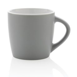 Kubek ceramiczny 300 ml z nadrukiem Twojego logo, materiał: ceramika, kolor: szary Kubek ceramiczny 300 ml z nadrukiem Twojego logo, materiał: ceramika, kolor: szary