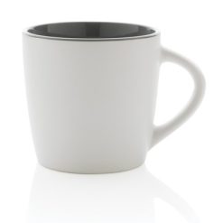 Kubek ceramiczny 300 ml z nadrukiem Twojego logo, materiał: ceramika, kolor: szary Kubek ceramiczny 300 ml z nadrukiem Twojego logo, materiał: ceramika, kolor: szary