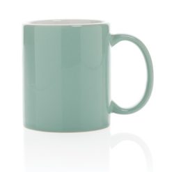 Kubek ceramiczny 350 ml z nadrukiem Twojego logo, materiał: ceramika, kolor: zielony Kubek ceramiczny 350 ml z nadrukiem Twojego logo, materiał: ceramika, kolor: zielony