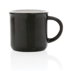Kubek ceramiczny 280 ml z nadrukiem Twojego logo, materiał: ceramika, kolor: czarny Kubek ceramiczny 280 ml z nadrukiem Twojego logo, materiał: ceramika, kolor: czarny