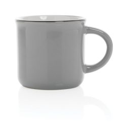 Kubek ceramiczny 280 ml z nadrukiem Twojego logo, materiał: ceramika, kolor: szary Kubek ceramiczny 280 ml z nadrukiem Twojego logo, materiał: ceramika, kolor: szary