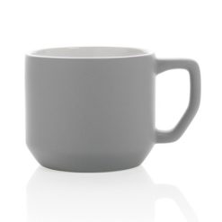 Kubek ceramiczny 350 ml z nadrukiem Twojego logo, materiał: ceramika, kolor: szary Kubek ceramiczny 350 ml z nadrukiem Twojego logo, materiał: ceramika, kolor: szary