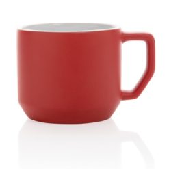 Kubek ceramiczny 350 ml z nadrukiem Twojego logo, materiał: ceramika, kolor: czerwony Kubek ceramiczny 350 ml z nadrukiem Twojego logo, materiał: ceramika, kolor: czerwony
