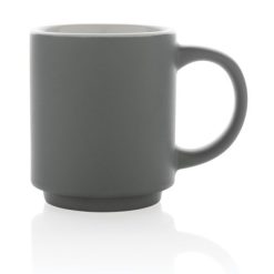 Kubek ceramiczny 180 ml z nadrukiem Twojego logo, materiał: ceramika, kolor: szary Kubek ceramiczny 180 ml z nadrukiem Twojego logo, materiał: ceramika, kolor: szary