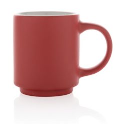 Kubek ceramiczny 180 ml z nadrukiem Twojego logo, materiał: ceramika, kolor: czerwony Kubek ceramiczny 180 ml z nadrukiem Twojego logo, materiał: ceramika, kolor: czerwony