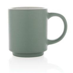 Kubek ceramiczny 180 ml z nadrukiem Twojego logo, materiał: ceramika, kolor: zielony Kubek ceramiczny 180 ml z nadrukiem Twojego logo, materiał: ceramika, kolor: zielony