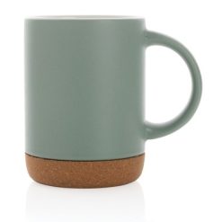 Kubek ceramiczny 280 ml z nadrukiem Twojego logo, materiał: ceramika, kolor: zielony Kubek ceramiczny 280 ml z nadrukiem Twojego logo, materiał: ceramika, kolor: zielony