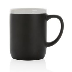 Kubek ceramiczny 300 ml z nadrukiem Twojego logo, materiał: ceramika, kolor: czarny Kubek ceramiczny 300 ml z nadrukiem Twojego logo, materiał: ceramika, kolor: czarny