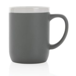 Kubek ceramiczny 300 ml z nadrukiem Twojego logo, materiał: ceramika, kolor: szary Kubek ceramiczny 300 ml z nadrukiem Twojego logo, materiał: ceramika, kolor: szary