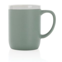 Kubek ceramiczny 300 ml z nadrukiem Twojego logo, materiał: ceramika, kolor: zielony Kubek ceramiczny 300 ml z nadrukiem Twojego logo, materiał: ceramika, kolor: zielony