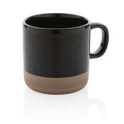 Kubek ceramiczny 360 ml z nadrukiem Twojego logo, materiał: ceramika, kolor: czarny