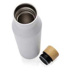 Butelka termiczna 500 ml Gaia, stal nierdzewna z recyklingu z nadrukiem Twojego logo, materiał: stal nierdzewna, stal, kolor: biały Butelka termiczna 500 ml Gaia, stal nierdzewna z recyklingu z nadrukiem Twojego logo, materiał: stal nierdzewna, stal, kolor: biały