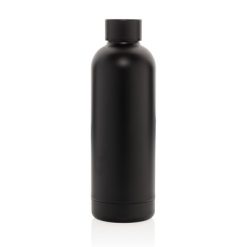 Butelka termiczna 500 ml, stal nierdzewna z recyklingu z nadrukiem Twojego logo, materiał: stal nierdzewna, stal, kolor: czarny Butelka termiczna 500 ml, stal nierdzewna z recyklingu z nadrukiem Twojego logo, materiał: stal nierdzewna, stal, kolor: czarny