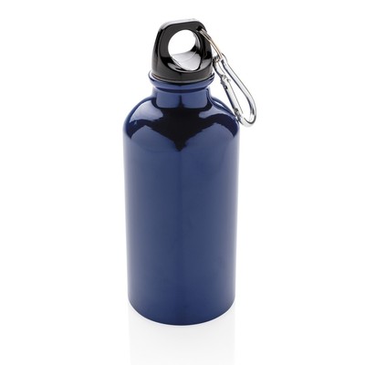 Butelka sportowa 400 ml z nadrukiem Twojego logo, materiał: aluminium, kolor: niebieski
