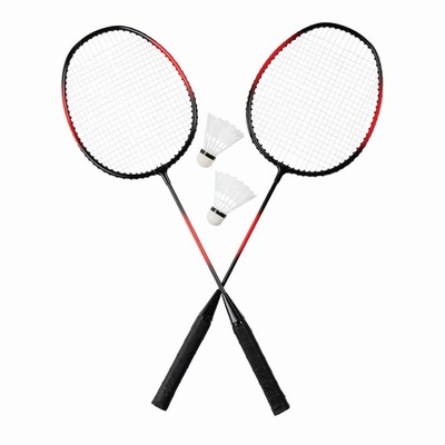 Zestaw do badmintona z nadrukiem Twojego logo, materiał: aluminium, kolor: czarny