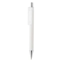 Długopis X8 z nadrukiem Twojego logo, materiał: plastik, kolor: biały