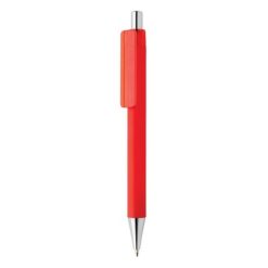 Długopis X8 z nadrukiem Twojego logo, materiał: plastik, kolor: czerwony