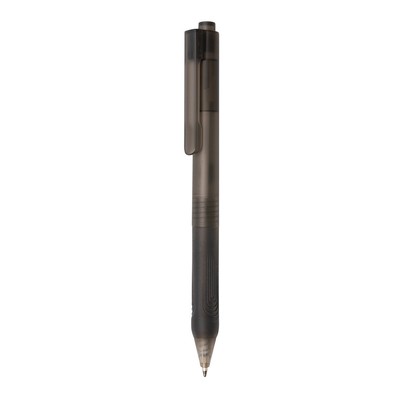 Długopis X9 z nadrukiem Twojego logo, materiał: silikon, kolor: czarny