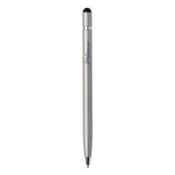 Długopis, touch pen z nadrukiem Twojego logo, materiał: aluminium, kolor: srebrny Długopis, touch pen z nadrukiem Twojego logo, materiał: aluminium, kolor: srebrny