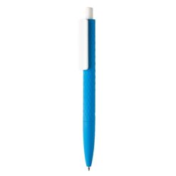 Długopis X3 z nadrukiem Twojego logo, materiał: plastik, kolor: niebieski, biały