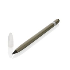 Aluminiowy "wieczny" ołówek z gumką z nadrukiem Twojego logo, materiał: aluminium, kolor: zielony
