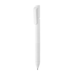 Długopis przekręcany TwistLock, RABS z nadrukiem Twojego logo, materiał: guma, kolor: biały