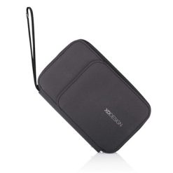 Etui na paszport z nadrukiem Twojego logo, materiał: poliester, rpet, kolor: czarny Etui na paszport z nadrukiem Twojego logo, materiał: poliester, rpet, kolor: czarny