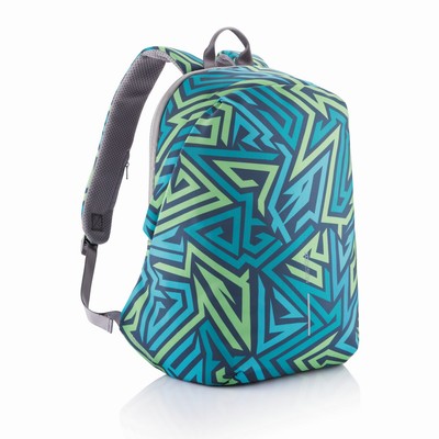 Bobby Soft "Art" plecak chroniący przed kieszonkowcami z nadrukiem Twojego logo, materiał: poliester, rpet, kolor: niebieski