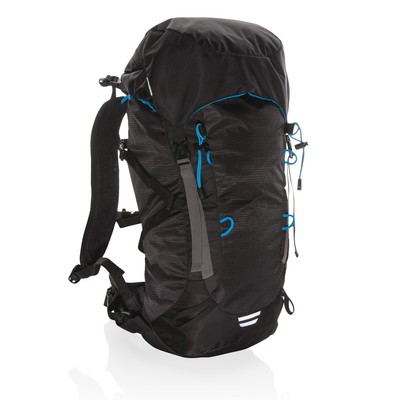 Plecak Explorer 40l z nadrukiem Twojego logo, materiał: poliester, kolor: czarny, niebieski