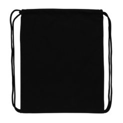 Worek ze sznurkiem AWARE™ z nadrukiem Twojego logo, materiał: bawełna, kolor: czarny Worek ze sznurkiem AWARE™ z nadrukiem Twojego logo, materiał: bawełna, kolor: czarny