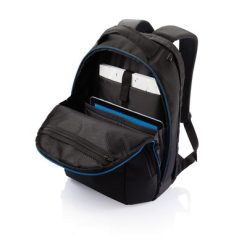 Plecak na laptopa 15,6" AWARE™ RPET z nadrukiem Twojego logo, materiał: rpet, kolor: czarny