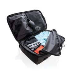 Torba sportowa, podróżna Swiss Peak AWARE™ RPET z nadrukiem Twojego logo, materiał: rpet, kolor: czarny