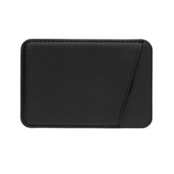 Magnetyczne etui na kartę kredytową do telefonu iPhone 12 z nadrukiem Twojego logo, materiał: pe, kolor: czarny Magnetyczne etui na kartę kredytową do telefonu iPhone 12 z nadrukiem Twojego logo, materiał: pe, kolor: czarny
