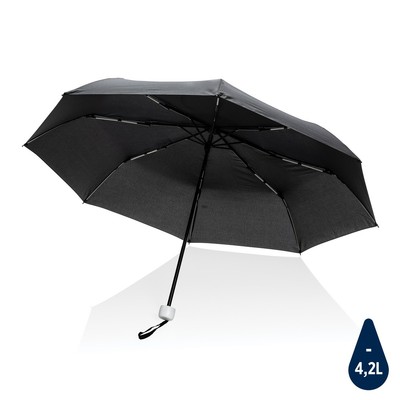 Mały parasol 20.5" Impact AWARE™ rPET z nadrukiem Twojego logo, materiał: metal, rpet, kolor: biały