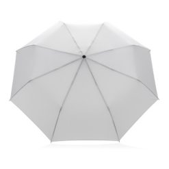 Mały bambusowy parasol 20.5" AWARE™ RPET z nadrukiem Twojego logo, materiał: metal, rpet, kolor: biały Mały bambusowy parasol 20.5" AWARE™ RPET z nadrukiem Twojego logo, materiał: metal, rpet, kolor: biały