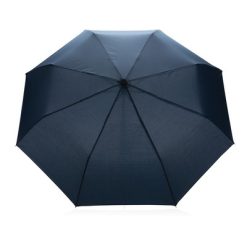 Mały bambusowy parasol 20.5" AWARE™ RPET z nadrukiem Twojego logo, materiał: metal, rpet, kolor: niebieski Mały bambusowy parasol 20.5" AWARE™ RPET z nadrukiem Twojego logo, materiał: metal, rpet, kolor: niebieski