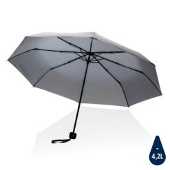 Mały parasol manualny 21" Impact AWARE rPET z nadrukiem Twojego logo, materiał: metal, rpet, kolor: szary