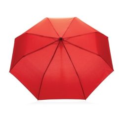 Mały parasol automatyczny 21" AWARE™ RPET z nadrukiem Twojego logo, materiał: rpet, kolor: czerwony Mały parasol automatyczny 21" AWARE™ RPET z nadrukiem Twojego logo, materiał: rpet, kolor: czerwony