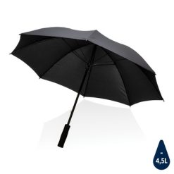 Parasol sztormowy 23" z nadrukiem Twojego logo, Impact AWARE™ rPET, materiał: włókno szklane, rpet, kolor: czarny