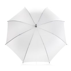 Parasol automatyczny 23" AWARE™ RPET z nadrukiem Twojego logo, materiał: metal, rpet, kolor: biały
