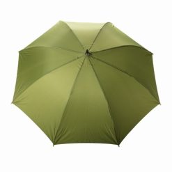 Bambusowy parasol automatyczny 23" AWARE™ RPET z nadrukiem Twojego logo, materiał: metal, rpet, kolor: zielony Bambusowy parasol automatyczny 23" AWARE™ RPET z nadrukiem Twojego logo, materiał: metal, rpet, kolor: zielony