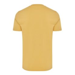 Koszulka z bawełny z recyklingu Iqoniq Bryce z nadrukiem Twojego logo, materiał: bawełna, kolor: żółty Koszulka z bawełny z recyklingu Iqoniq Bryce z nadrukiem Twojego logo, materiał: bawełna, kolor: żółty