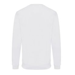 Bluza z bawełny z recyklingu Iqoniq Zion z nadrukiem Twojego logo, materiał: bawełna, kolor: biały Bluza z bawełny z recyklingu Iqoniq Zion z nadrukiem Twojego logo, materiał: bawełna, kolor: biały