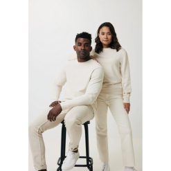 Bluza z niebarwionej bawełny z recyklingu Iqoniq Denali z nadrukiem Twojego logo, materiał: bawełna, kolor: neutralny