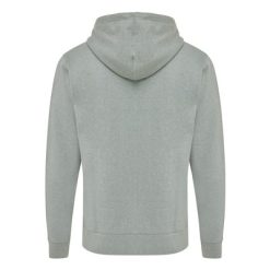 Bluza z kapturem z bawełny z recyklingu Iqoniq Abisko z nadrukiem Twojego logo, materiał: bawełna, kolor: zielony Bluza z kapturem z bawełny z recyklingu Iqoniq Abisko z nadrukiem Twojego logo, materiał: bawełna, kolor: zielony